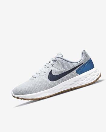 Nike Revolution 6 Next Nature Hardloopschoenen Heren Platina Donkerblauw Blauw Blauw | NL_2246