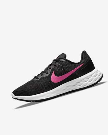 Nike Revolution 6 Next Nature Hardloopschoenen Dames Zwart Grijs Roze | NL_2312