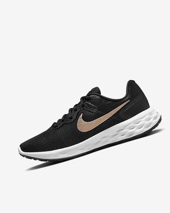 Nike Revolution 6 Next Nature Hardloopschoenen Dames Zwart Wit Metal Koper | NL_2761