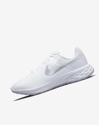 Nike Revolution 6 Next Nature Hardloopschoenen Dames Wit Platina Metal Zilver | NL_5356