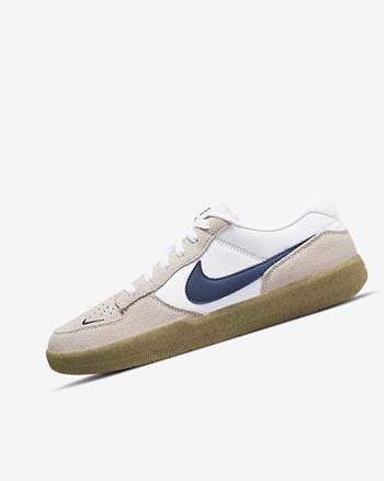 Nike SB Force 58 Skate Schoenen Heren Wit Wit Lichtbruin Donkerblauw | NL_5420