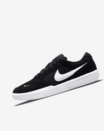 Nike SB Force 58 Skate Schoenen Heren Zwart Zwart Wit | NL_2970