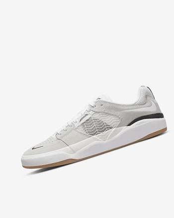 Nike SB Ishod Wair Skate Schoenen Dames Wit Wit Zwart Wit | NL_5530