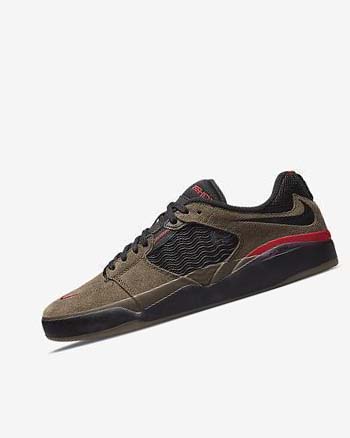 Nike SB Ishod Wair Skate Schoenen Heren Lichtolijfgroen Lichtolijfgroen Rood Zwart | NL_2493