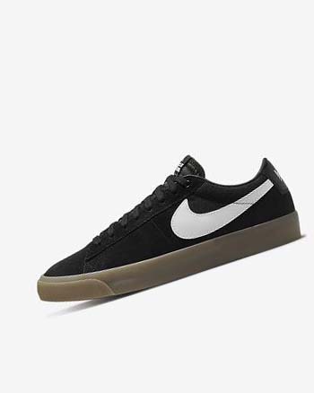 Nike SB Zoom Blazer Low Pro GT Skate Schoenen Dames Zwart Zwart Wit Wit | NL_4551