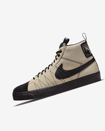 Nike SB Zoom Blazer Mid PRM Skate Schoenen Dames Oranje Zwart | NL_3218