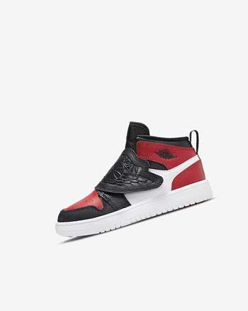 Nike Sky Jordan 1 Schoenen Jongens Zwart Rood Wit Donkergrijs | NL_4694