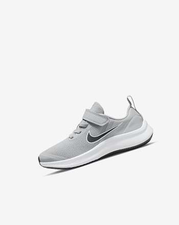 Nike Star Runner 3 Hardloopschoenen Jongens Lichtgrijs Grijs Zwart | NL_1132