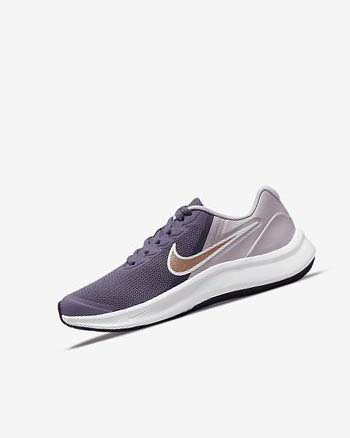 Nike Star Runner 3 Hardloopschoenen Jongens Paars Grijs Metal Rood Bruin | NL_5005