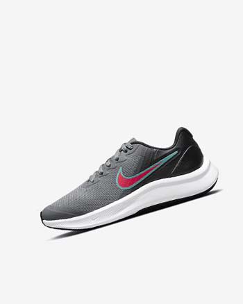 Nike Star Runner 3 Hardloopschoenen Jongens Grijs Zwart Rood | NL_5045