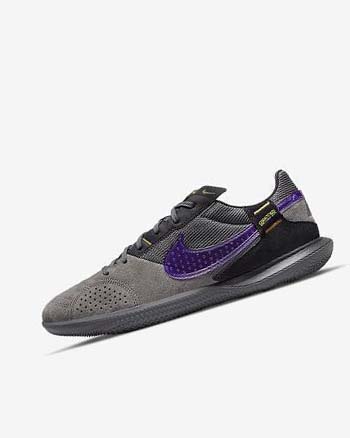 Nike Streetgato Voetbalschoenen Heren Zwart Grijs Paars | NL_4844