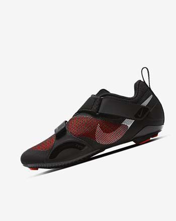 Nike SuperRep Cycle Training schoenen Dames Zwart Rood Metal Zilver | NL_3232