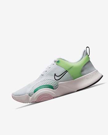 Nike SuperRep Go 2 Training schoenen Dames Wit Groen Lichtroze Zwart | NL_2702
