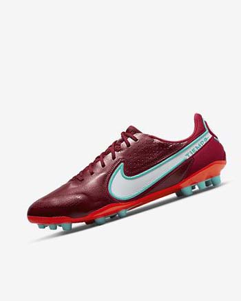 Nike Tiempo Legend 9 Elite AG-Pro Voetbalschoenen Dames Rood Lichtrood Wit | NL_2605