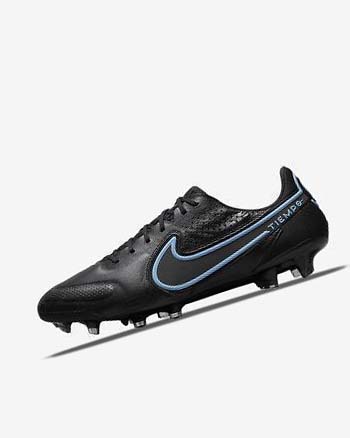 Nike Tiempo Legend 9 Elite FG Voetbalschoenen Heren Zwart Grijs Zwart | NL_2656