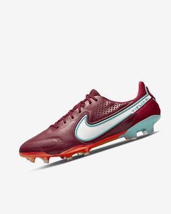Nike Tiempo Legend 9 Elite FG Voetbalschoenen Heren Rood Lichtrood Wit | NL_5222