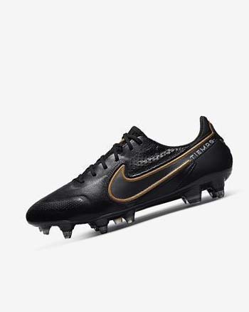 Nike Tiempo Legend 9 Elite SG-Pro AC Voetbalschoenen Heren Zwart Goud Grijs | NL_3258