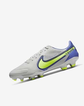 Nike Tiempo Legend 9 Pro FG Voetbalschoenen Heren Grijs Blauw | NL_2271