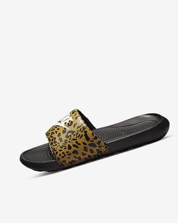 Nike Victori One Badslippers Dames Zwart Wit | NL_4633