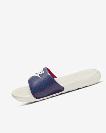 Nike Victori One Badslippers Heren Blauw Donkerblauw Rood | NL_2625