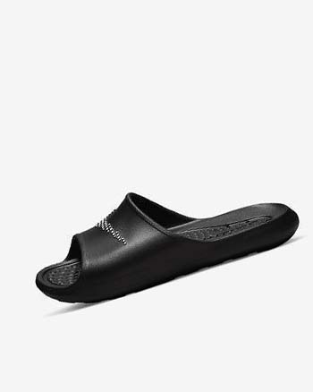 Nike Victori One Badslippers Heren Zwart Wit | NL_5519
