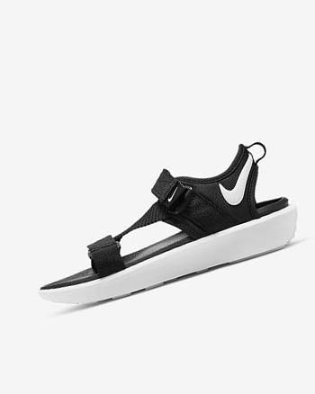 Nike Vista Sandalen Dames Zwart Zwart Wit | NL_4587
