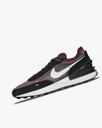Nike Waffle One SE Sneakers Heren Zwart Rood Wit | NL_4681