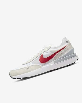 Nike Waffle One Sneakers Heren Wit Zilver Rood | NL_3131