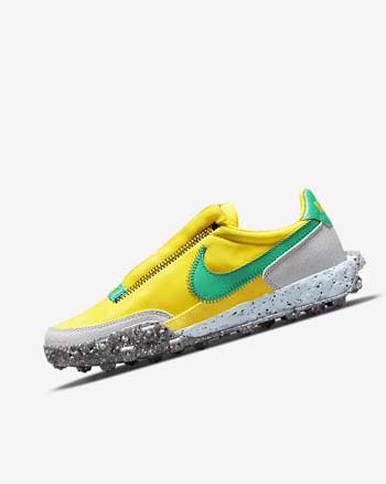 Nike Waffle Racer Crater Vrijetijdsschoenen Dames Geel Blauw Groen | NL_4578