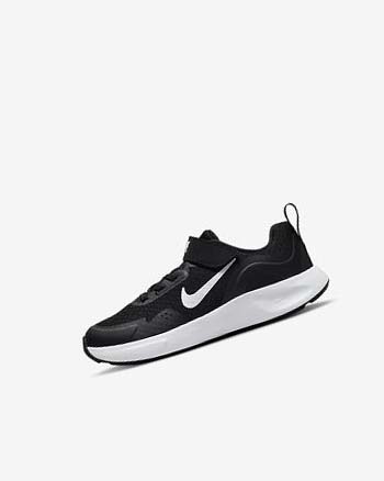 Nike Wearallday Sneakers Meisjes Zwart Wit | NL_3115