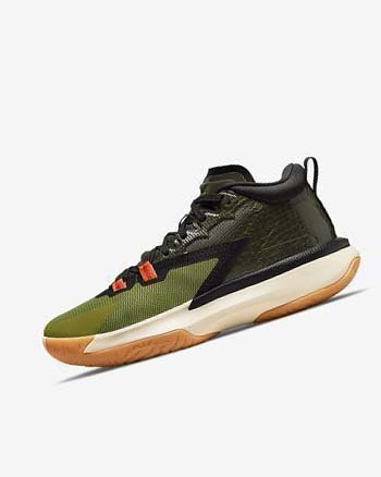 Nike Zion 1 Basketbalschoenen Heren Olijfgroen Zwart | NL_5591