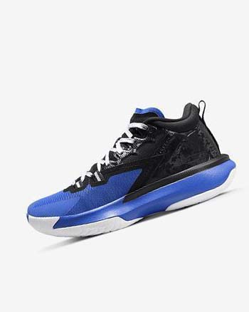 Nike Zion 1 Basketbalschoenen Heren Zwart Koningsblauw Wit | NL_3085