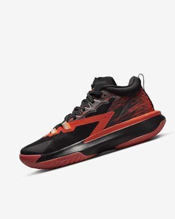 Nike Zion 1 SP Basketbalschoenen Heren Zwart Rood Oranje | NL_4576