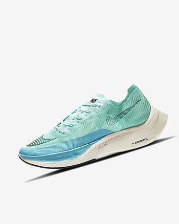 Nike ZoomX Vaporfly Next% 2 Hardloopschoenen Heren Groen Blauw Wit Zwart | NL_2430