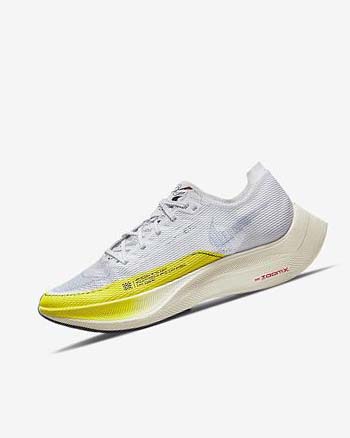 Nike ZoomX Vaporfly Next% 2 Hardloopschoenen Dames Wit Geel Blauw | NL_2524