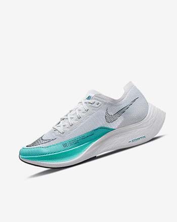 Nike ZoomX Vaporfly Next% 2 Hardloopschoenen Dames Wit Groen Turquoise Zwart | NL_2563