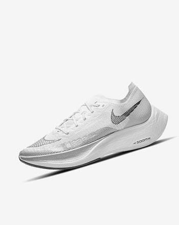 Nike ZoomX Vaporfly Next% 2 Hardloopschoenen Dames Wit Metal Zilver Zwart | NL_2768