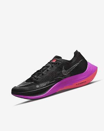 Nike ZoomX Vaporfly Next% 2 Hardloopschoenen Heren Zwart Paars Rood | NL_2779