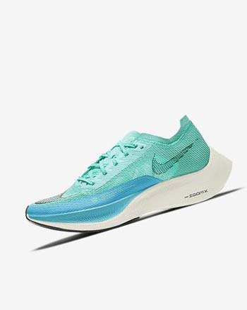 Nike ZoomX Vaporfly Next% 2 Hardloopschoenen Dames Groen Blauw Wit Zwart | NL_3251
