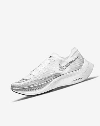 Nike ZoomX Vaporfly Next% 2 Hardloopschoenen Heren Wit Metal Zilver Zwart | NL_5092