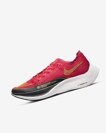 Nike ZoomX Vaporfly Next% 2 Hardloopschoenen Heren Rood Donkergrijs Wit | NL_5504