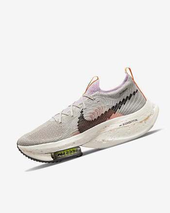 Nike Zoom Alphafly Next Nature Hardloopschoenen Heren Grijs Roze Wit | NL_2948