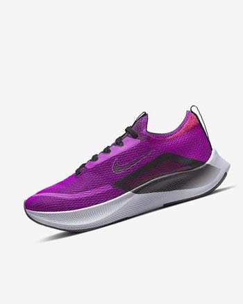 Nike Zoom Fly 4 Hardloopschoenen Dames Paars Rood Grijs Zwart | NL_4960