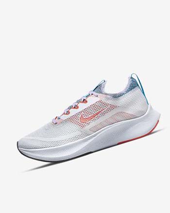 Nike Zoom Fly 4 Hardloopschoenen Dames Wit Paars Blauw Oranje | NL_3279
