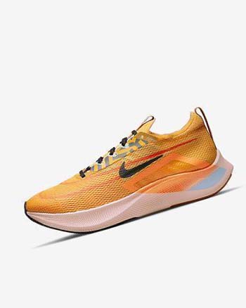 Nike Zoom Fly 4 Hardloopschoenen Heren Goud Oranje Zwart | NL_5171