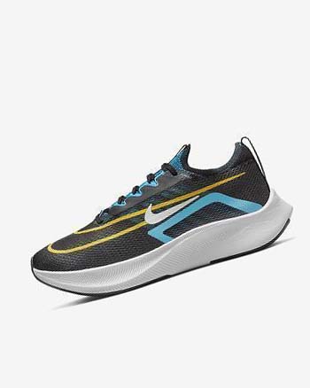 Nike Zoom Fly 4 Hardloopschoenen Heren Zwart Blauw Wit | NL_4536