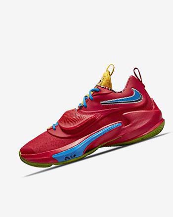 Nike Zoom Freak 3 Basketbalschoenen Dames Rood Wit Groen Zwart | NL_4839