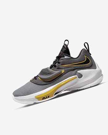 Nike Zoom Freak 3 Basketbalschoenen Dames Grijs Grijs Zwart | NL_5186