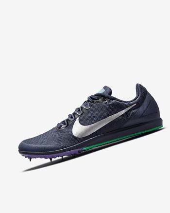 Nike Zoom Rival D 10 Spikes Schoenen Dames Obsidian Turquoise Metal Zilver | NL_2659